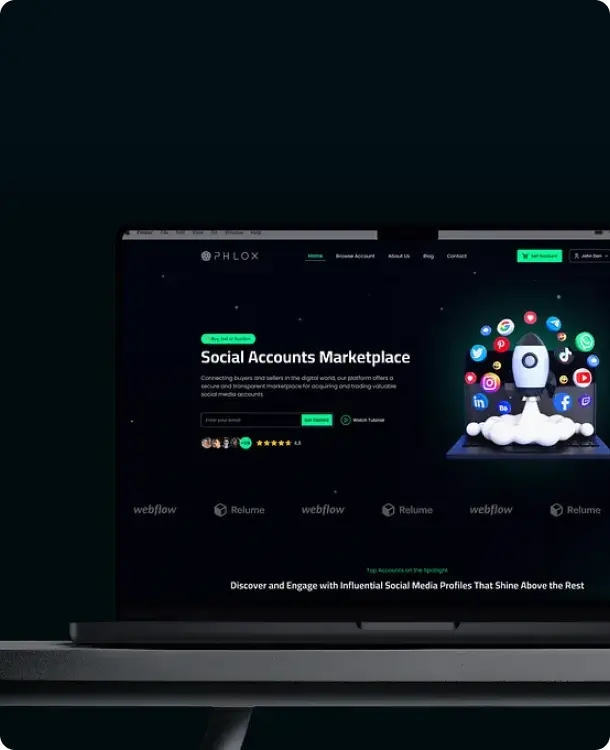 Social Mate website preview