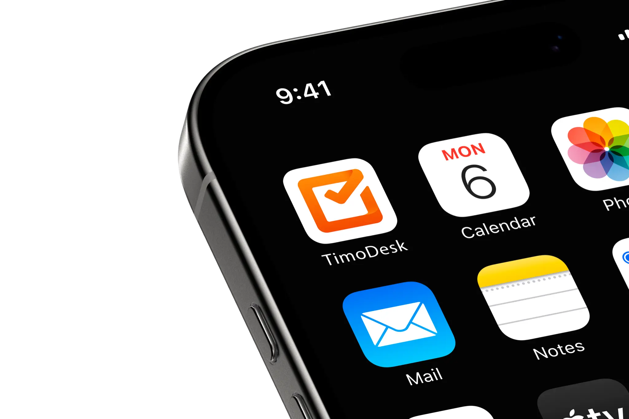 TimoDesk mobile application icon mockup