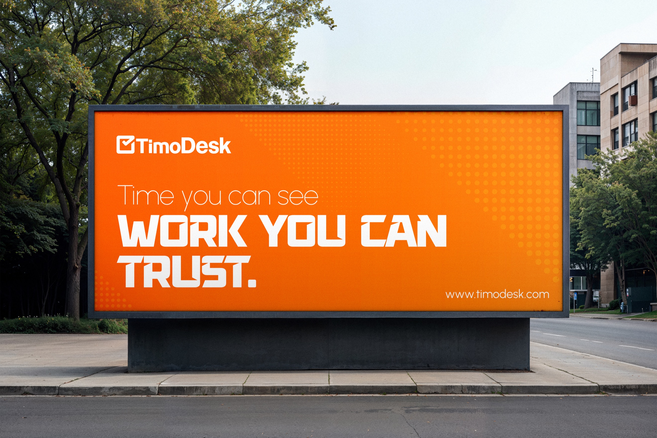 TimoDesk outdoor billboard design