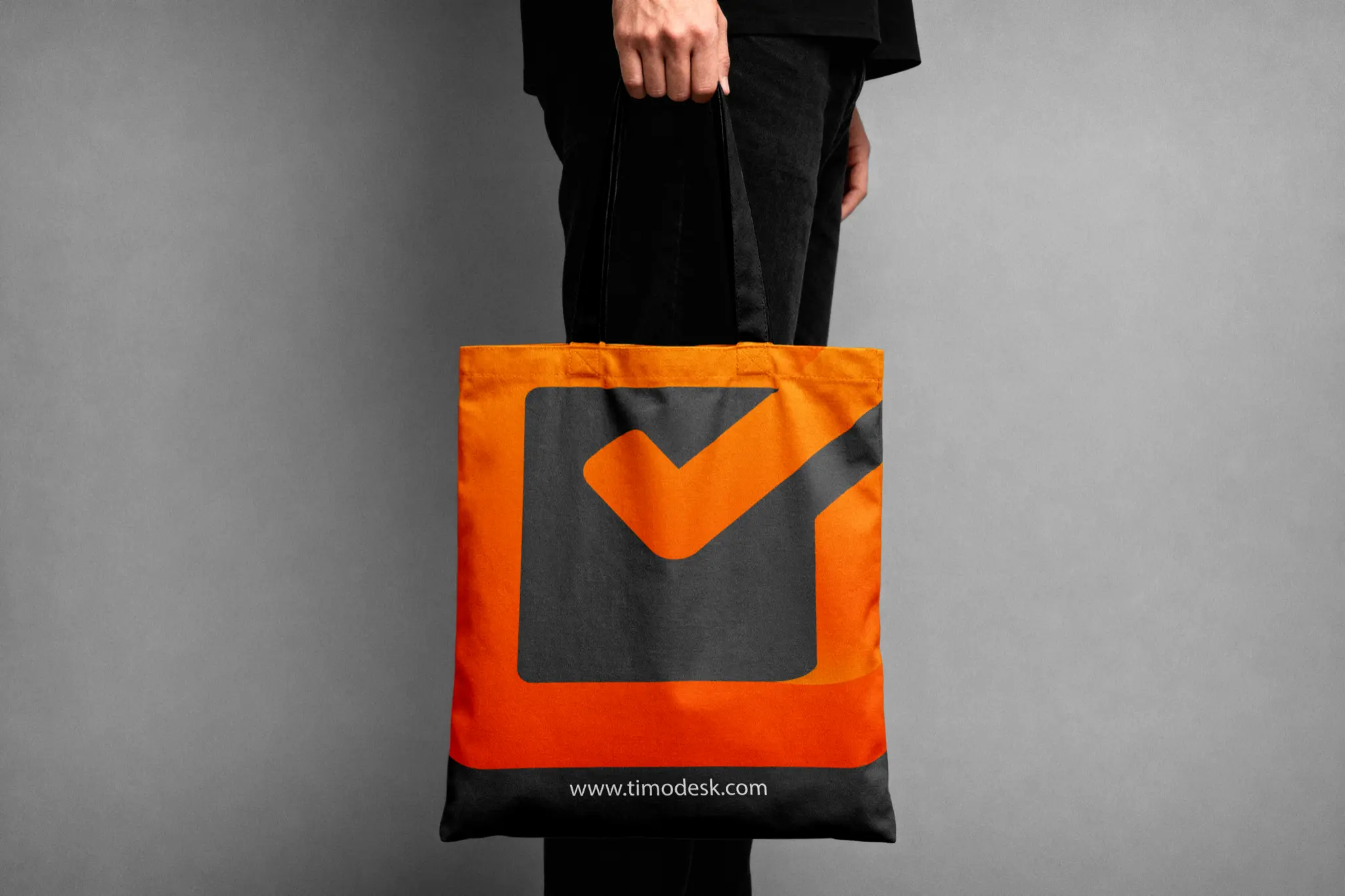 TimoDesk brand identity applied to stationery