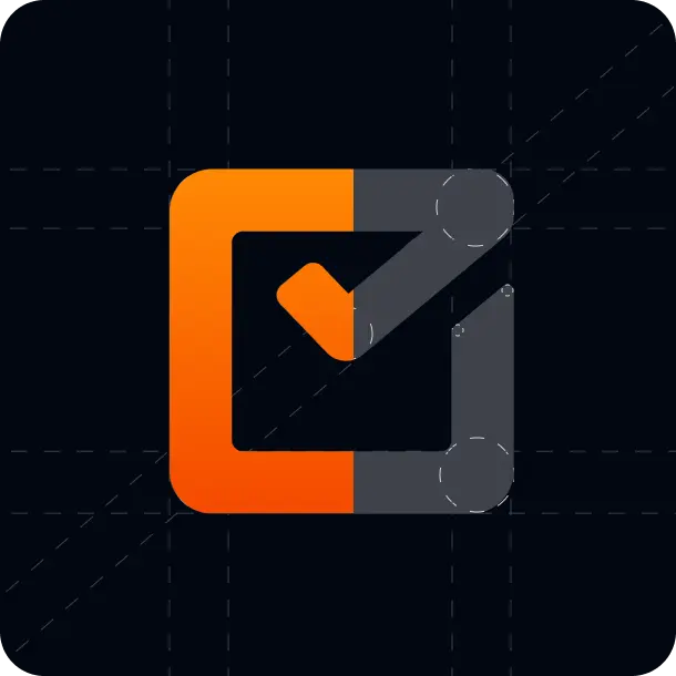TimoDesk logo construction grid